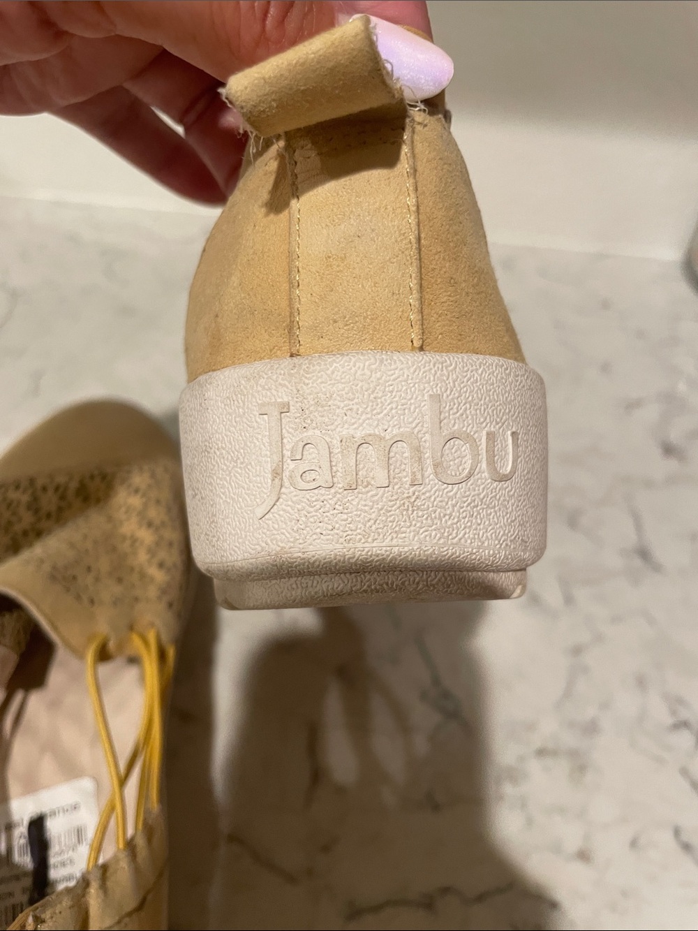 Jambu Mustard Yellow Laser-Cut Slip-On Loafer - Picture 10 of 10